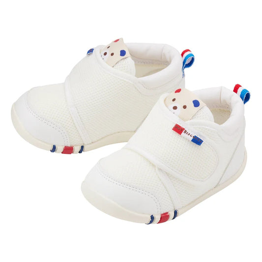 (Pre-Order) Mikihouse First Baby Shoes White