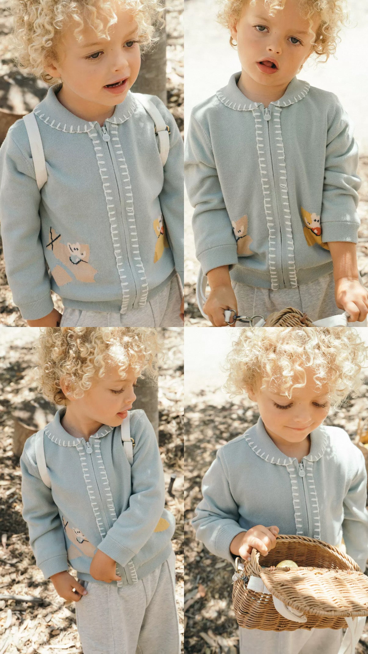 (PREORDER) White Wheat Airplane Knit Sweater