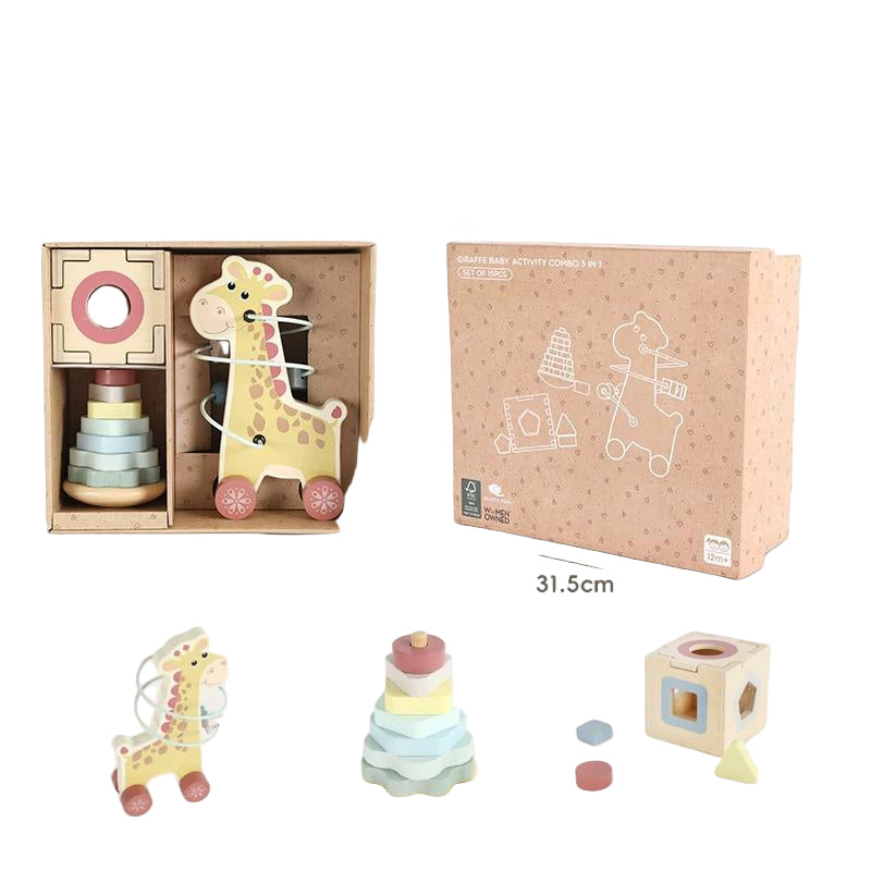 (Pre-Order) Feijiani wooden baby toy