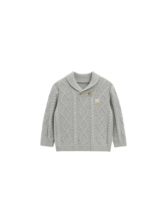 (PREORDER) White Wheat Koala Knit Sweater