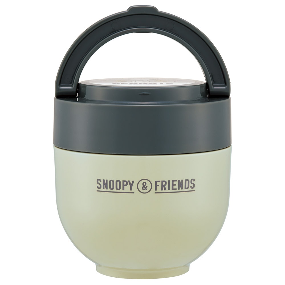 (Pre-Order) Skater Folding with Handle Warm Cold Insulation Rice Bowl Jar 540ml Snoopy