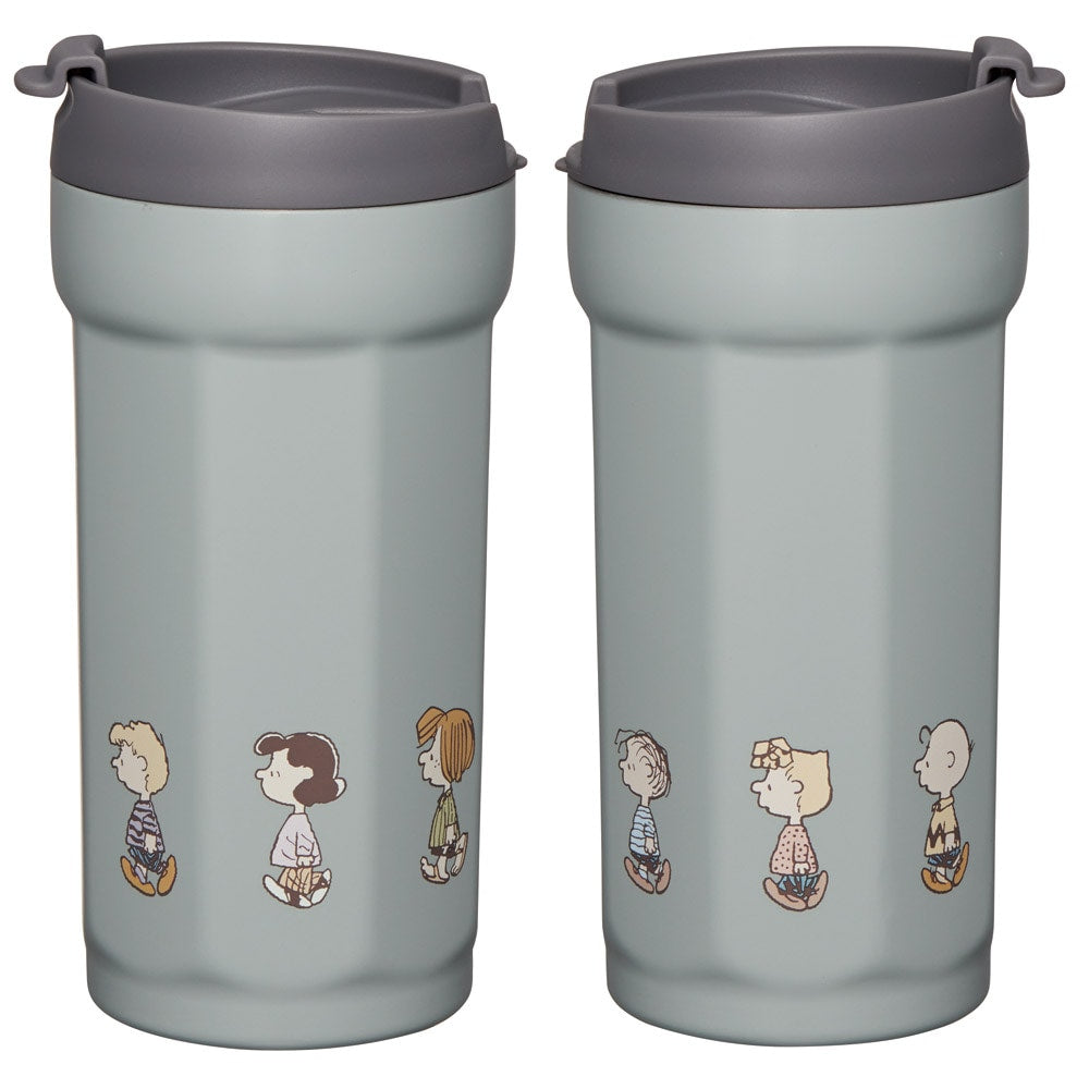 (Pre-Order) Skater Octagonal Stainless Steel Tumbler, 350ml, with Lid Snoopy, Peanuts