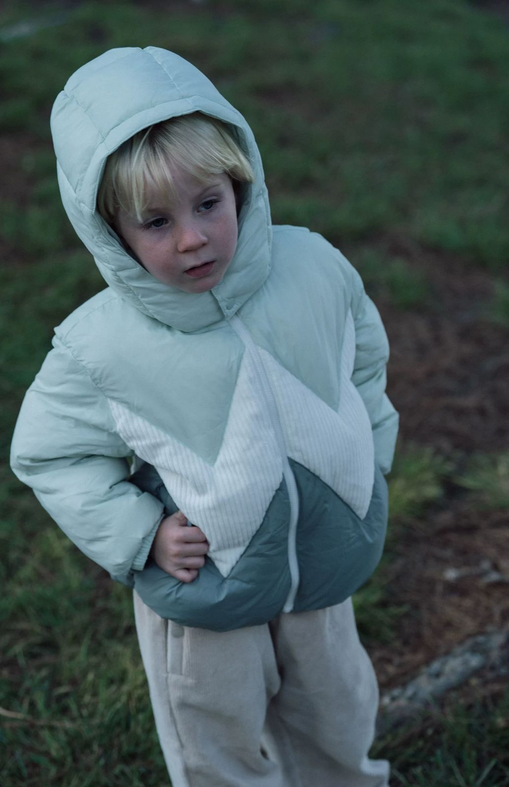(Pre-Order) White Wheat Puffer Jacket