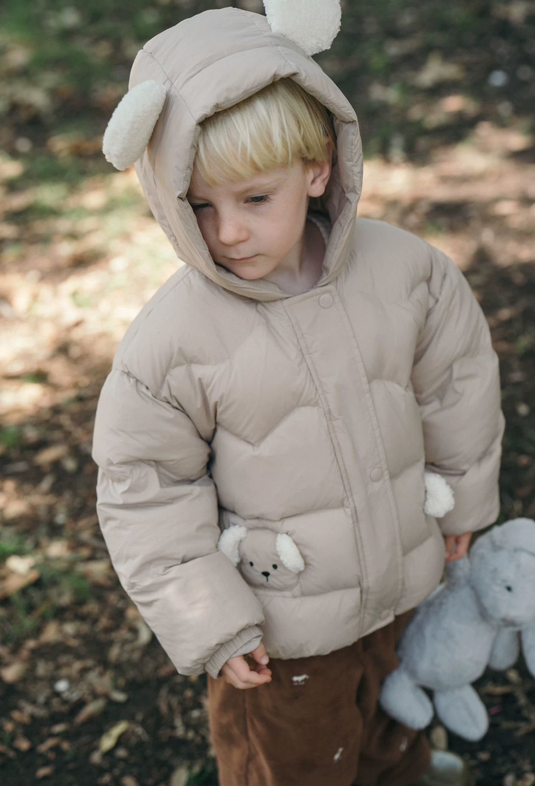 (Pre-Order) White Wheat Peach Doggy Jacket