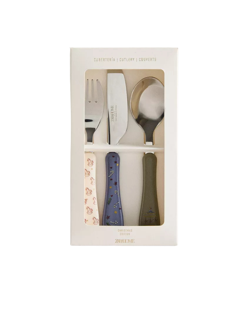 (Pre-Order) Zara Home Children's Christmas Cutlery Set