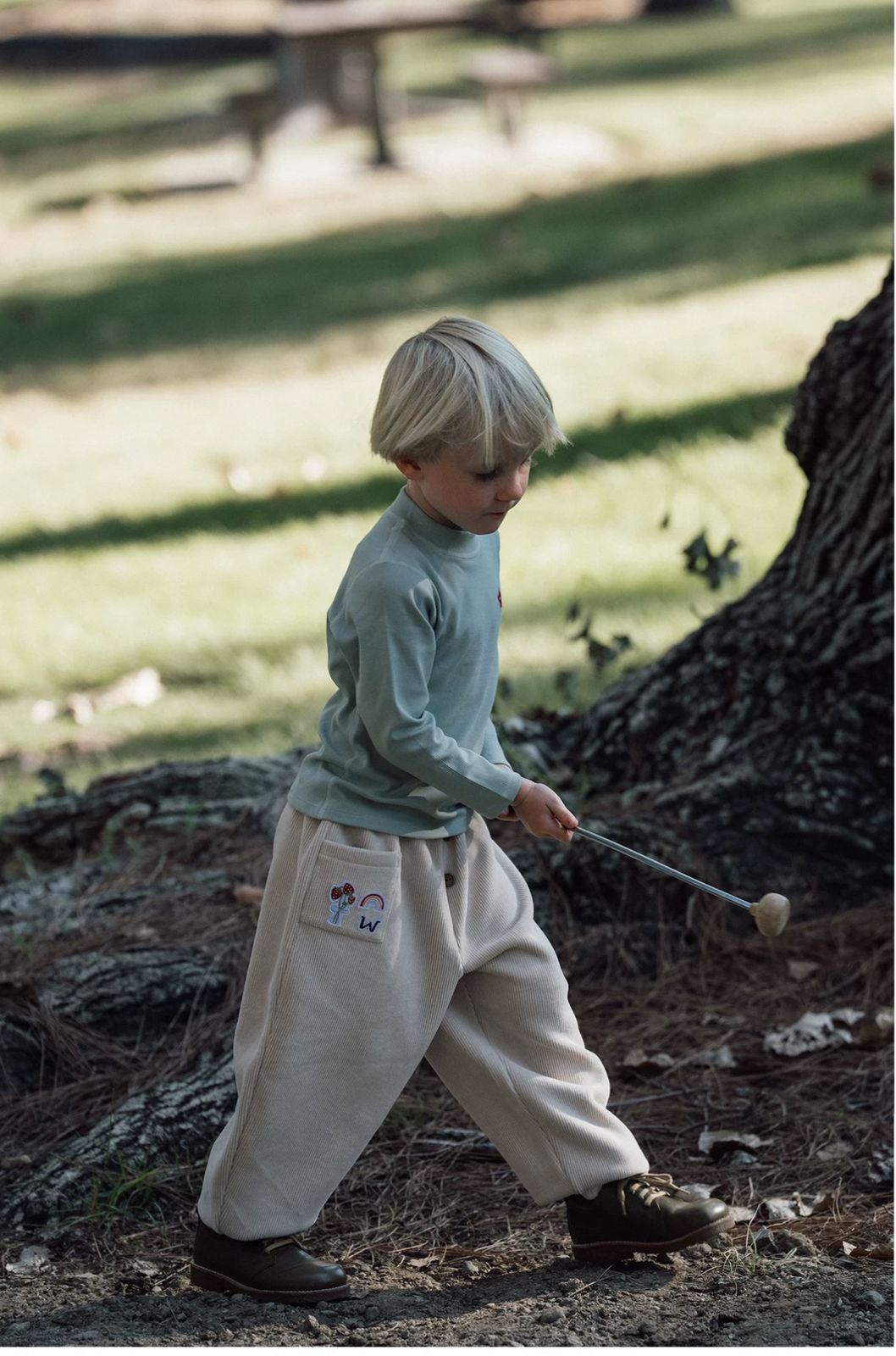 (Pre-Order) White Wheat Long Pants