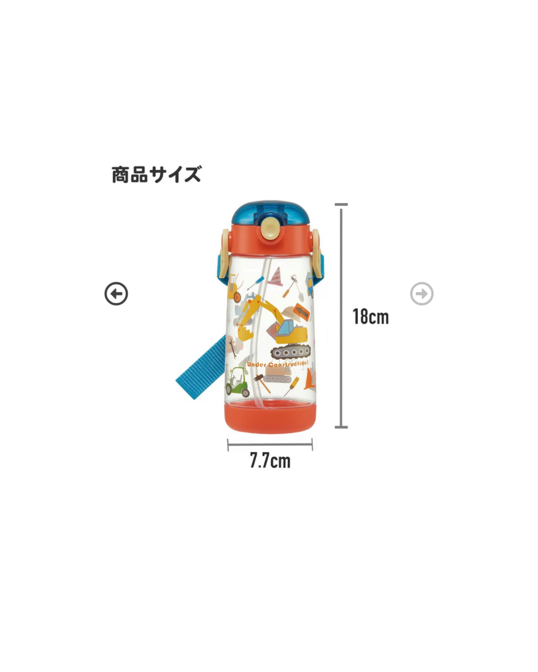 (Pre-Order) Skater Straw Water Bottle 480ml Toy Story