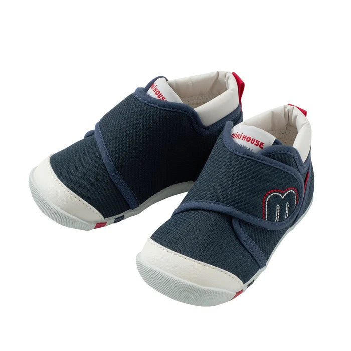 (Pre-Order) Mikihouse 55th Anniversary Model First Shoes Navy Blue