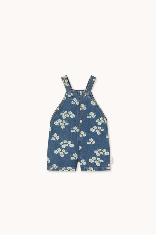 (Pre-Order) Tiny Cotton Blossoms Denim Short Dungaree