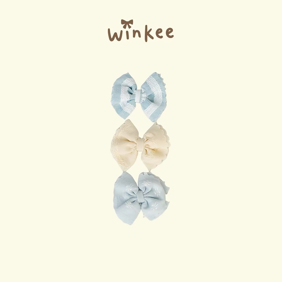 (Pre-Order) Winkee Hairpin Set of 3 ribbon