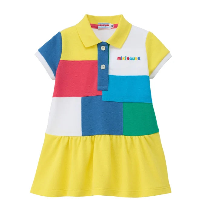 (Pre-Order) Mikihouse One Piece Polo Dress Yellow