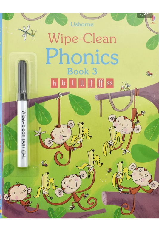 (Pre-Order) Usborne Wipe-Clean Phonics Book 3