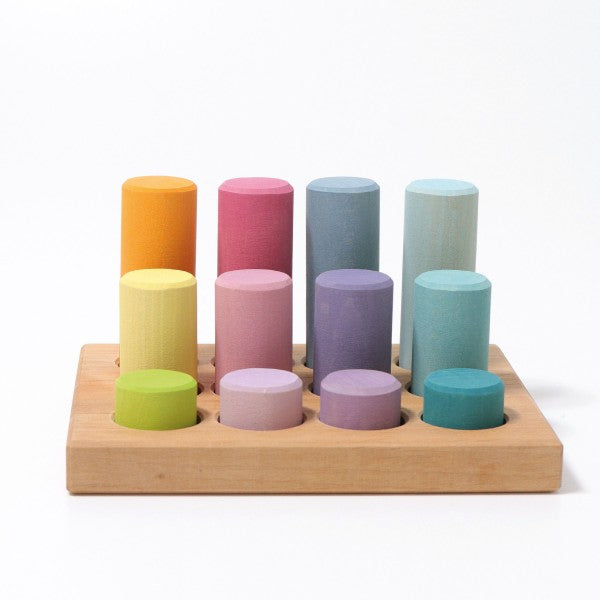 (PRE-ORDER) GRIMMS Stacking Game Small Pastel Rollers