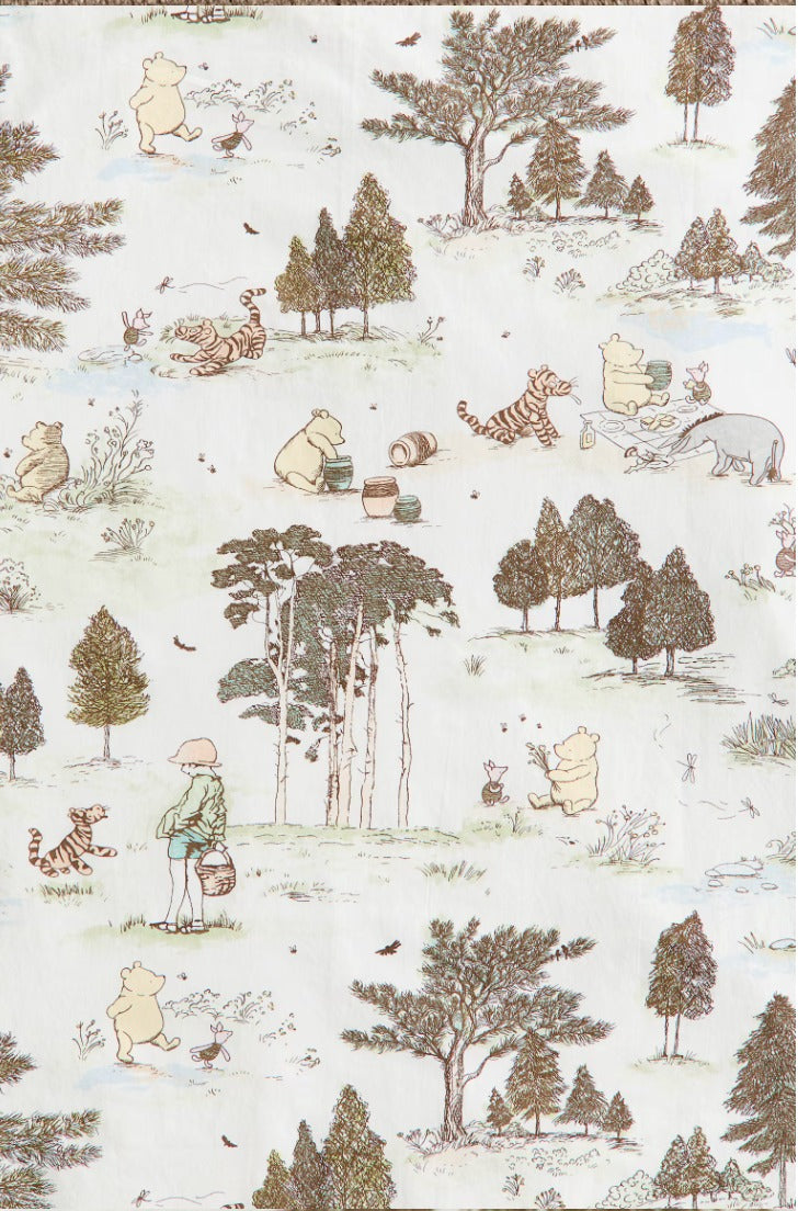 (Pre-Order) H&M Home Winnie the Pooh Duvet Cover Set Brown