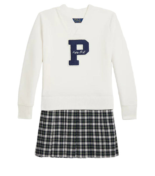 (Pre-Order) Ralph Lauren Letterman Fleece Sweatshirt Dress