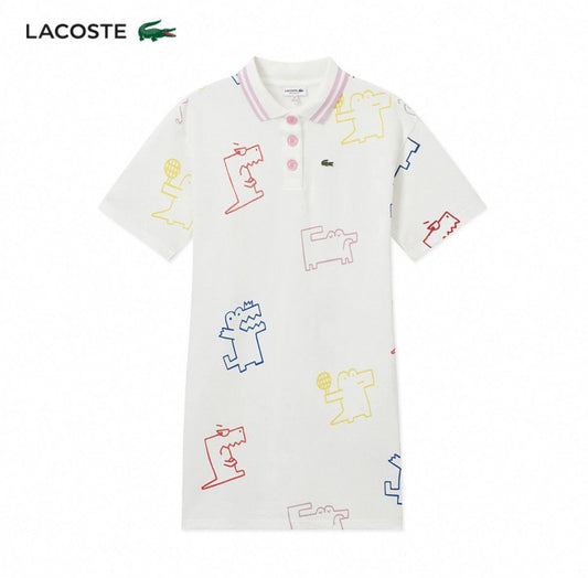 (Pre-Order) Lacoste Cartoon Crocodiles Polo Dress