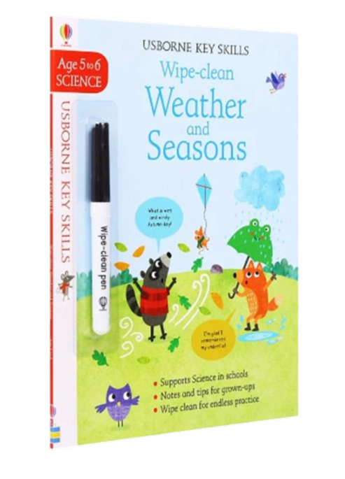 (Pre-Order) Usborne Key Skills Wipe-Clean Weather and Seasons