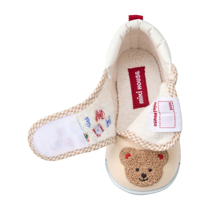 (Pre-Order) Mikihouse Mikihouse Bear First Baby Shoes Ivory