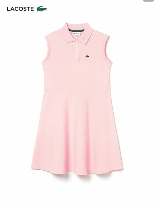 (Pre-Order) Lacoste Fit & Flare Stretch Pique Polo Dress