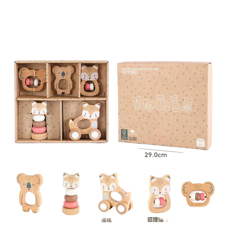 (Pre-Order) Feijiani wooden baby toy