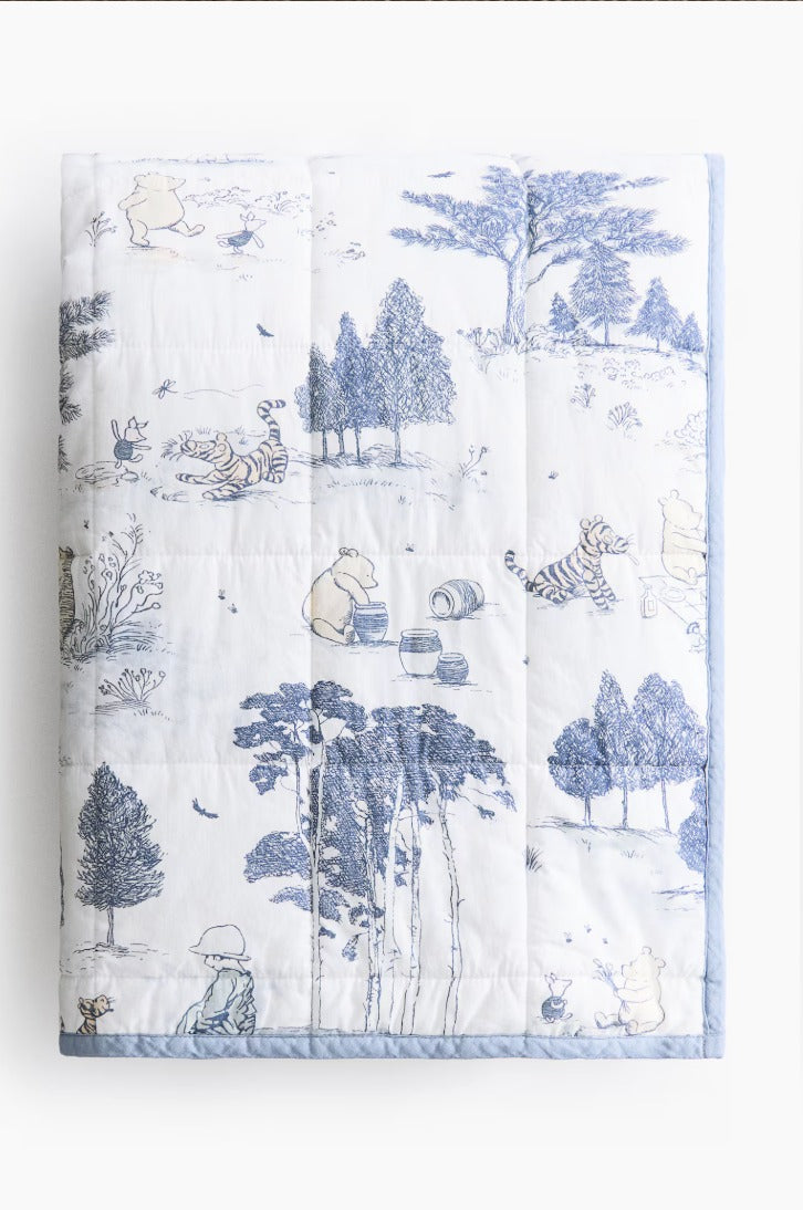 (Pre-Order) H&M Home Winnie the Pooh Bed Spread Blue