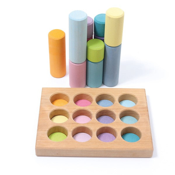 (PRE-ORDER) GRIMMS Stacking Game Small Pastel Rollers