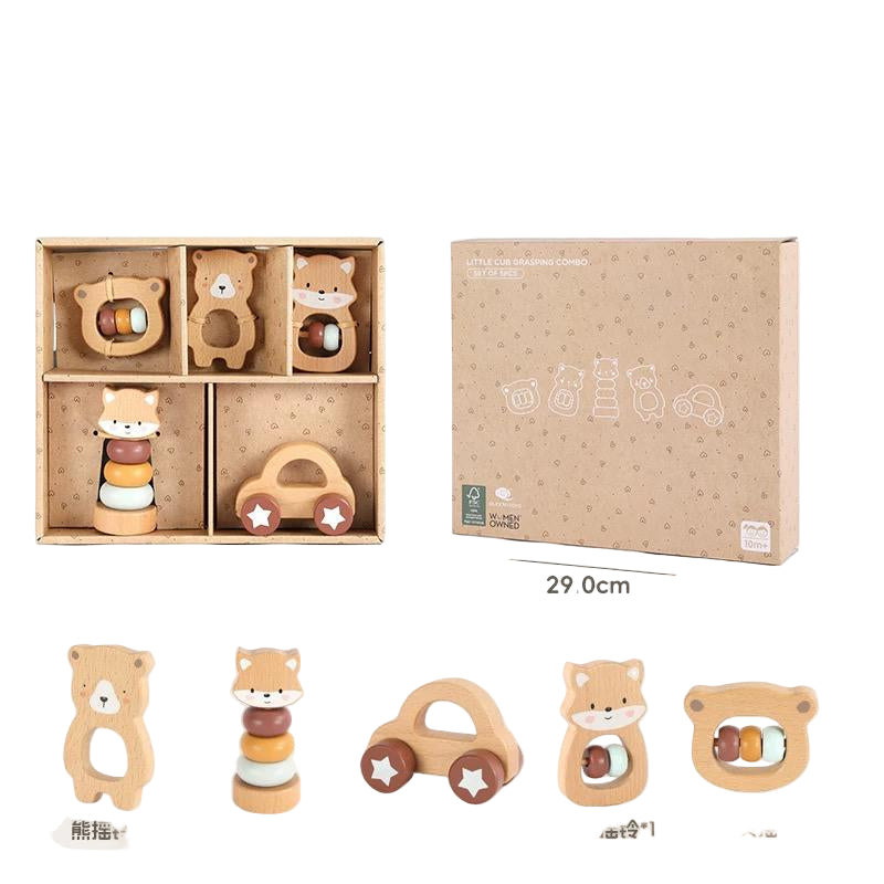 (Pre-Order) Feijiani wooden baby toy