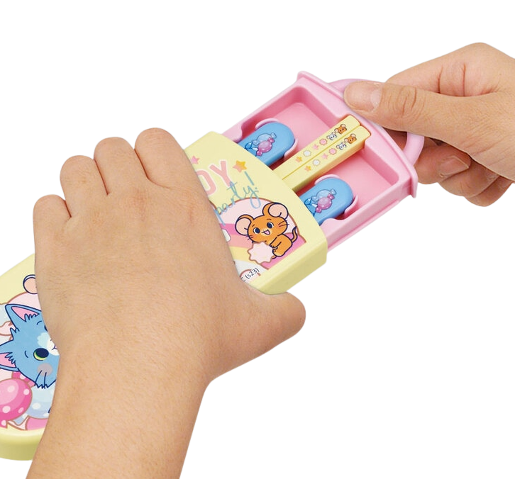 (Pre-Order) Skater Chopsticks, Spoon, Tomuto Jiri Pretend Fork Set