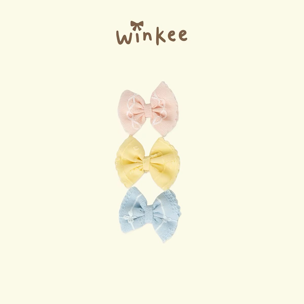 (Pre-Order) Winkee Hairpin Set of 3 ribbon