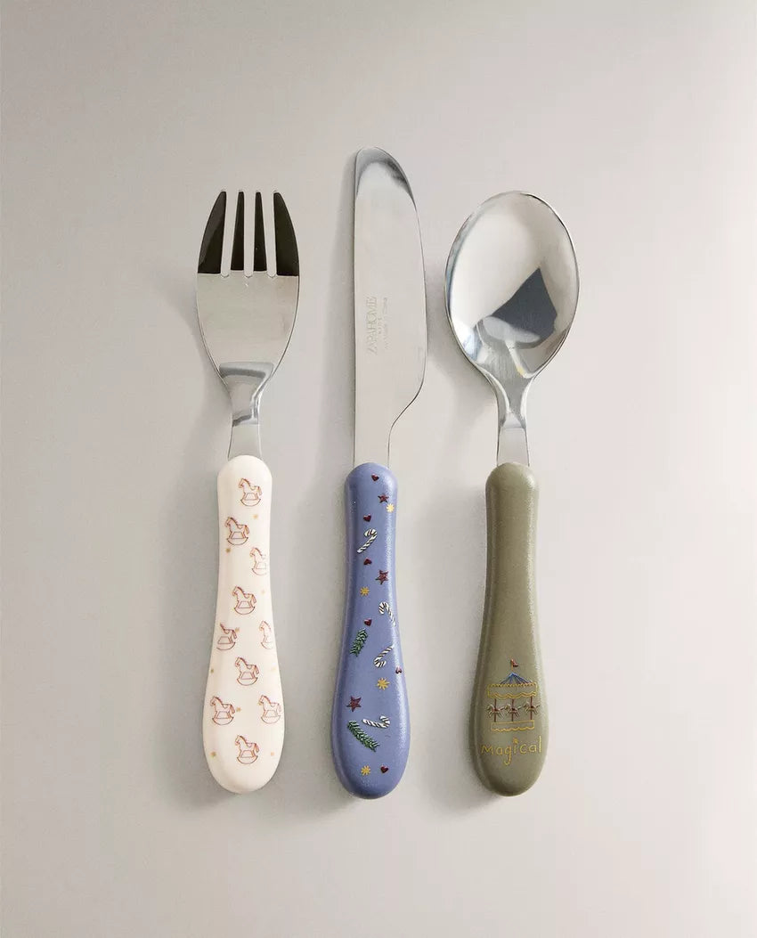 (Pre-Order) Zara Home Children's Christmas Cutlery Set