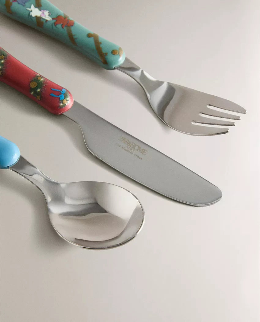 (Pre-Order) Zara Home Children's Christmas The Aristocats Disney Cutlery Set