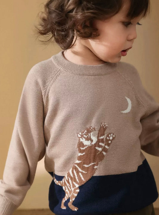 Zozo Mommy Tiger Sweater
