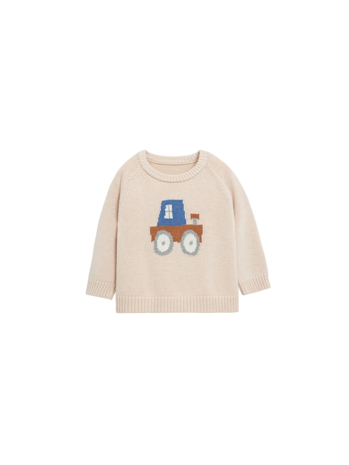 (Pre-Order) White Wheat Car Sweater