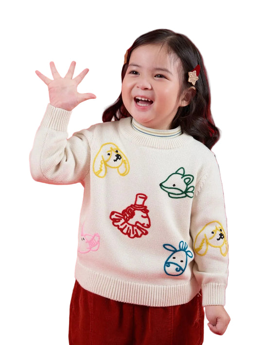 (Pre-Order) Zozo Mommy Doodle Animal Sweater