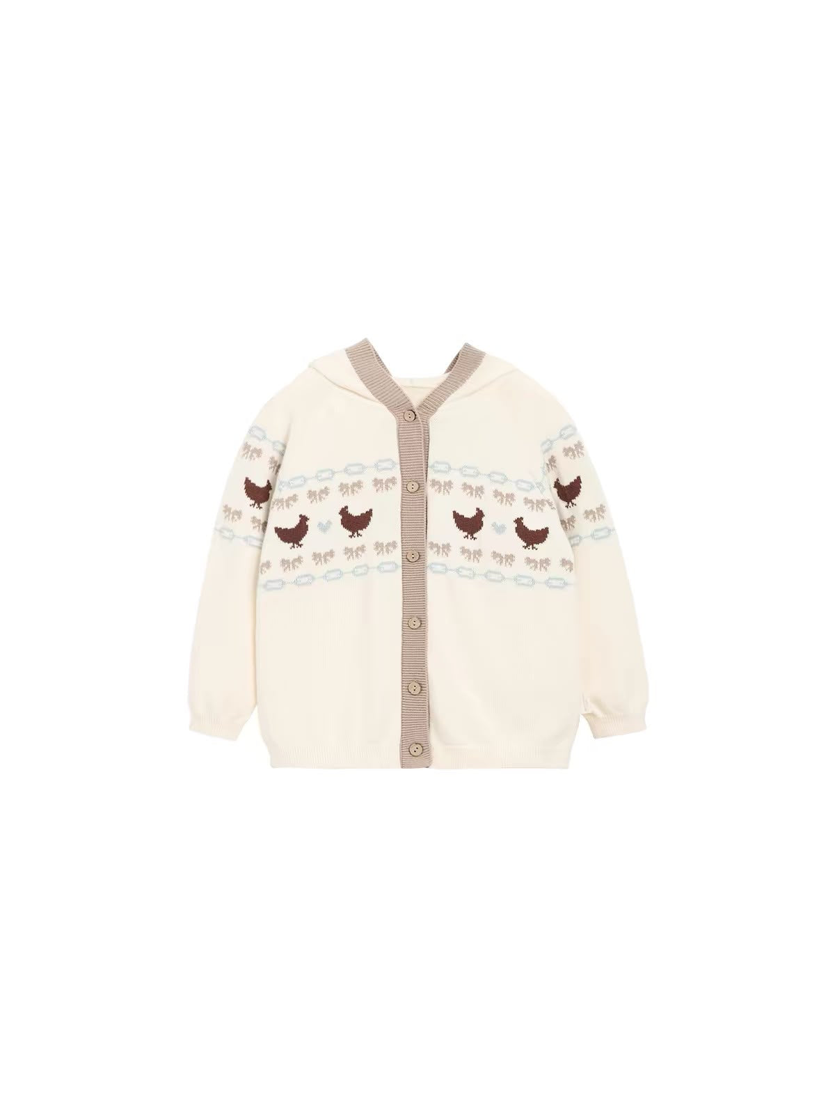 (Pre-Order) White Wheat Cardigan