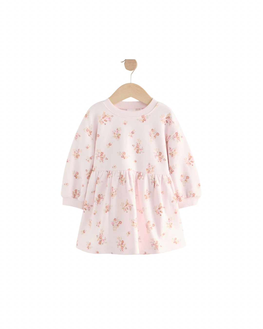 (Pre-Order) Cream Floral Sweat Dress
