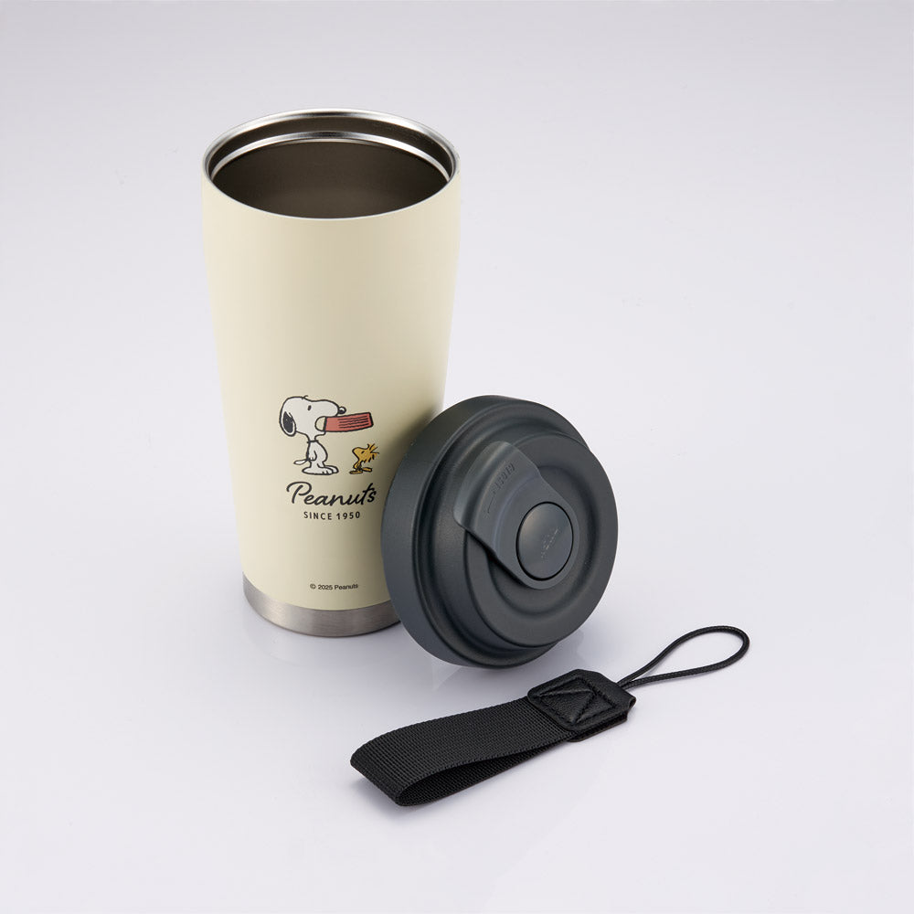 9Pre-Order) Skater Easy Mug Bottle Water Bottle 480ml Warm Cold Insulation Stainless Steel One Push Snoopy