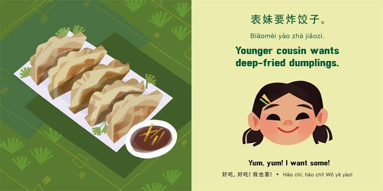 Time to Eat! Mandarin & English Story Book with Hanzi + Pingin