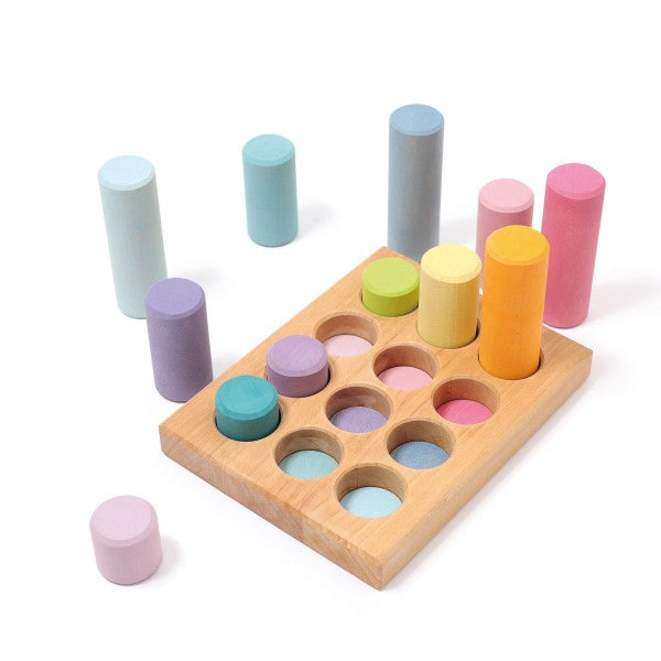 (PRE-ORDER) GRIMMS Stacking Game Small Pastel Rollers