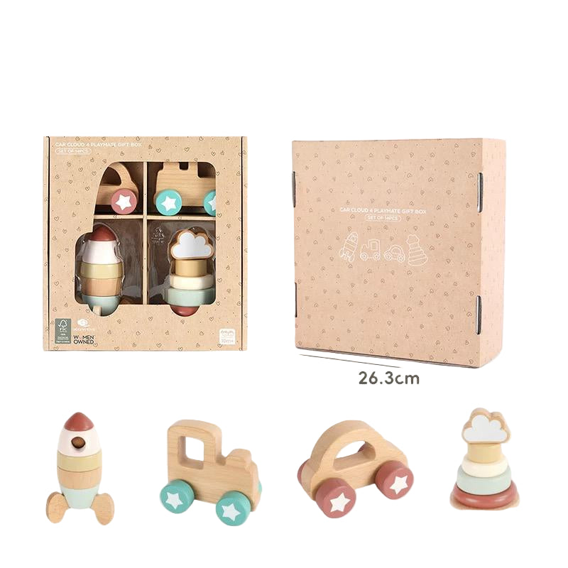 (Pre-Order) Feijiani wooden baby toy