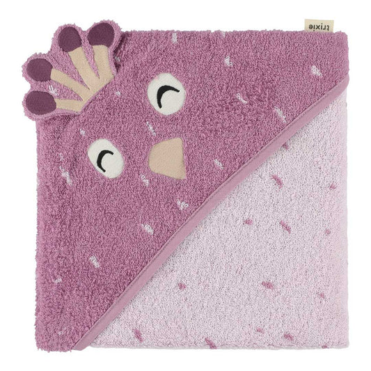 (Pre-Order)Trixie Hooded bath towel | 75x75cm - Mrs Peacock Mrs. Peacock