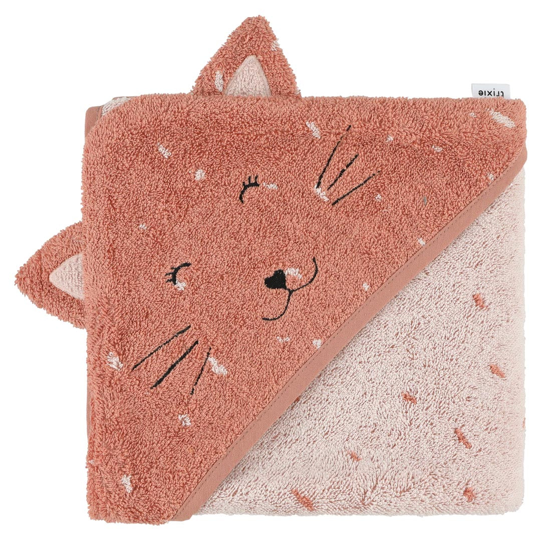(Pre-Order) SALE Trixie Hooded bath towel | 75x75cm - Mrs. Cat