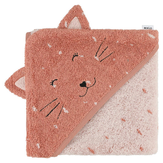 (Pre-Order) SALE Trixie Hooded bath towel | 75x75cm - Mrs. Cat