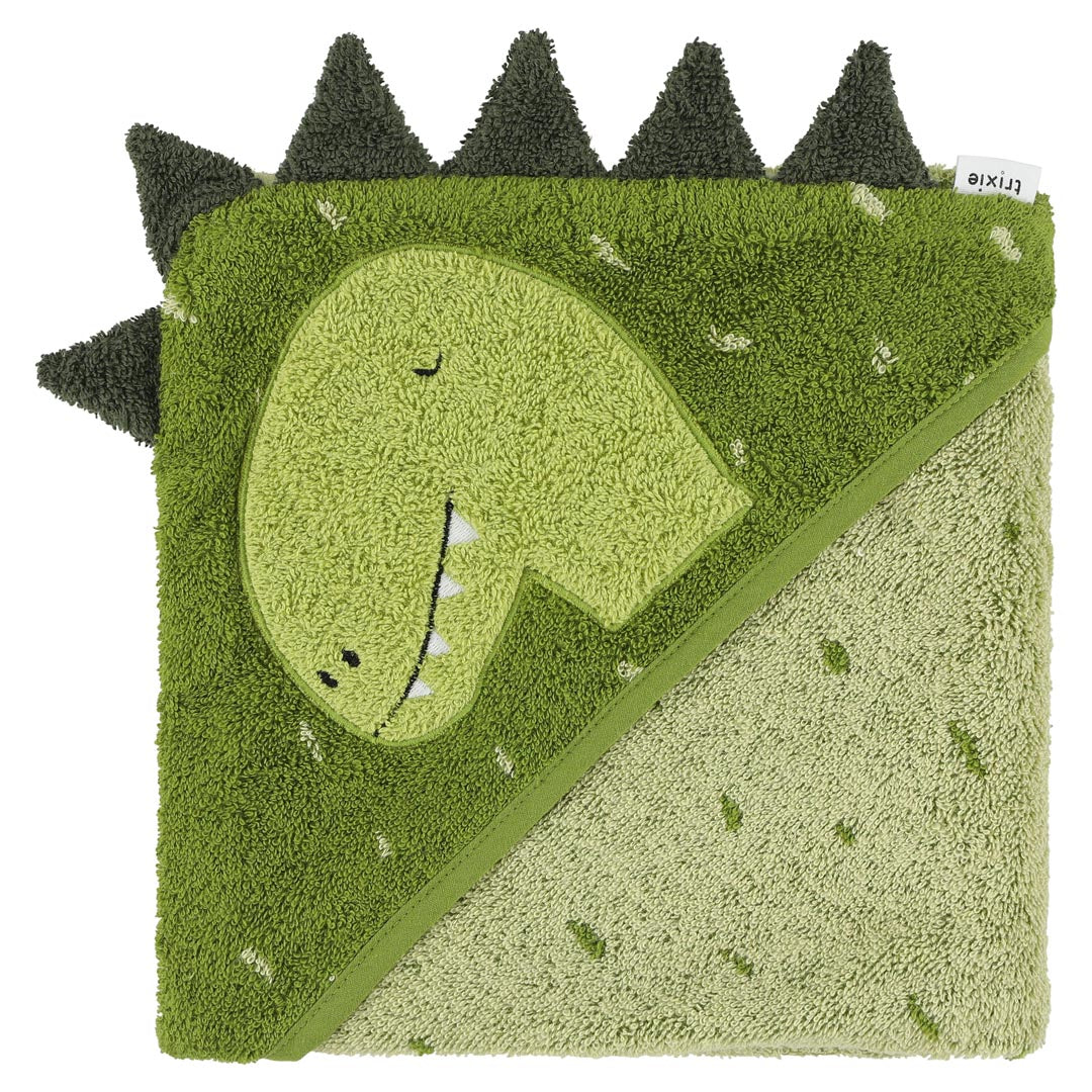 (Pre-Order) SALE Trixie Hooded bath towel | 75x75cm - Mr. Dino