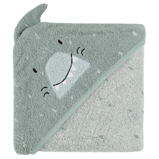 (Pre-Order)Trixie Hooded bath towel | 75x75cm - Mr Shark