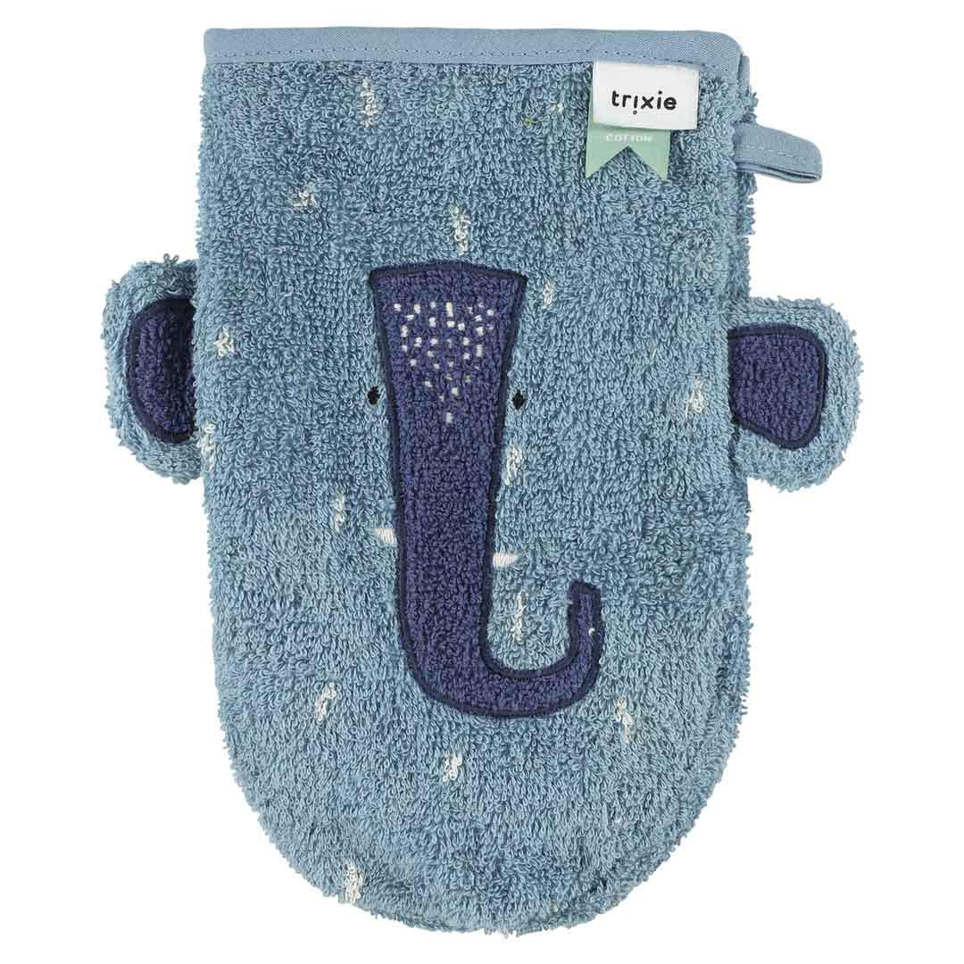 (Pre-Order)Trixie Wash mitt 2-pack | Mr. Dino - Mrs. Elephant