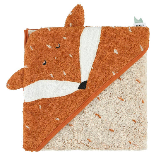 (Pre-Order) SALE Trixie Hooded bath towel | 75x75cm - Mr. Fox