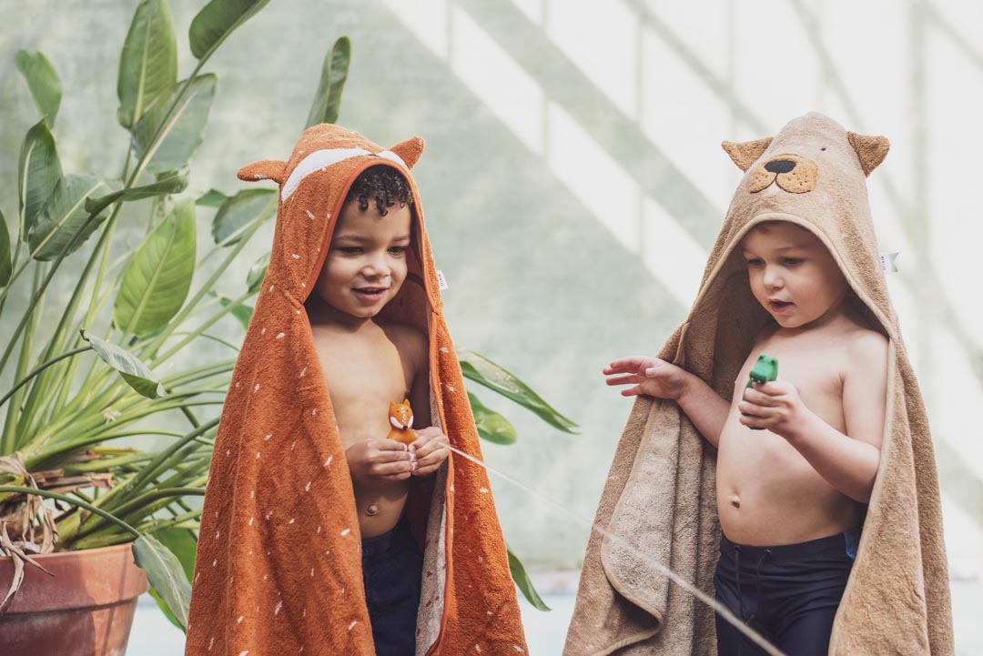 (Pre-Order) SALE Trixie Hooded bath towel | 70x130cm - Mr. Fox