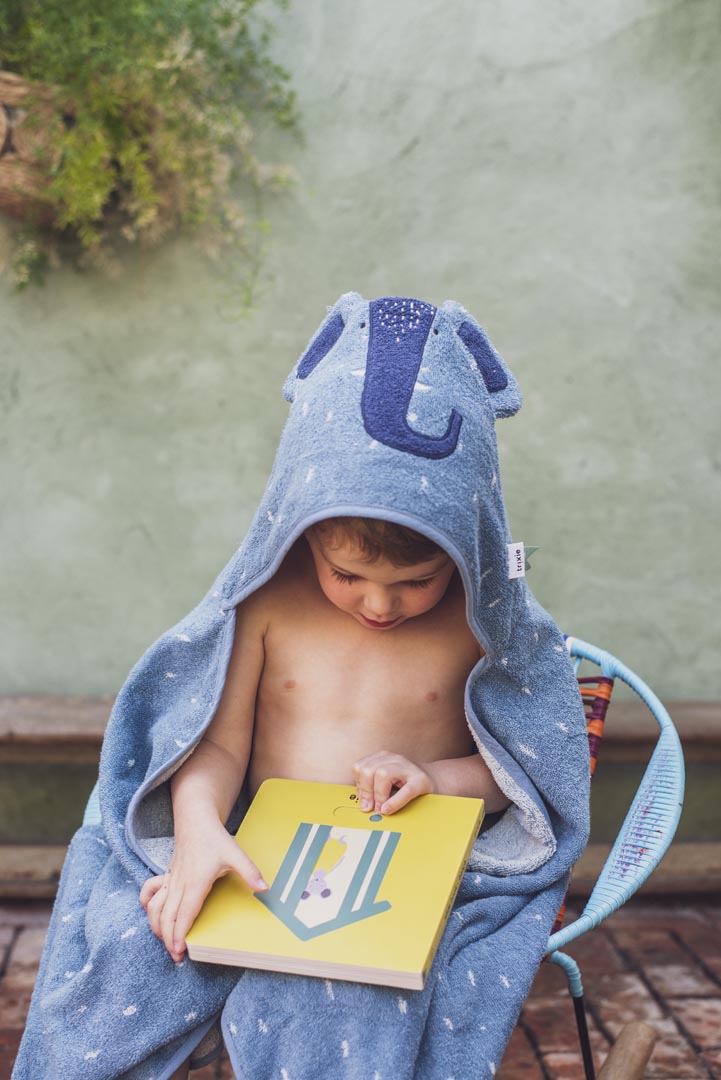 (Pre-Order)Trixie Hooded bath towel | 70x130cm - Mrs Elephant