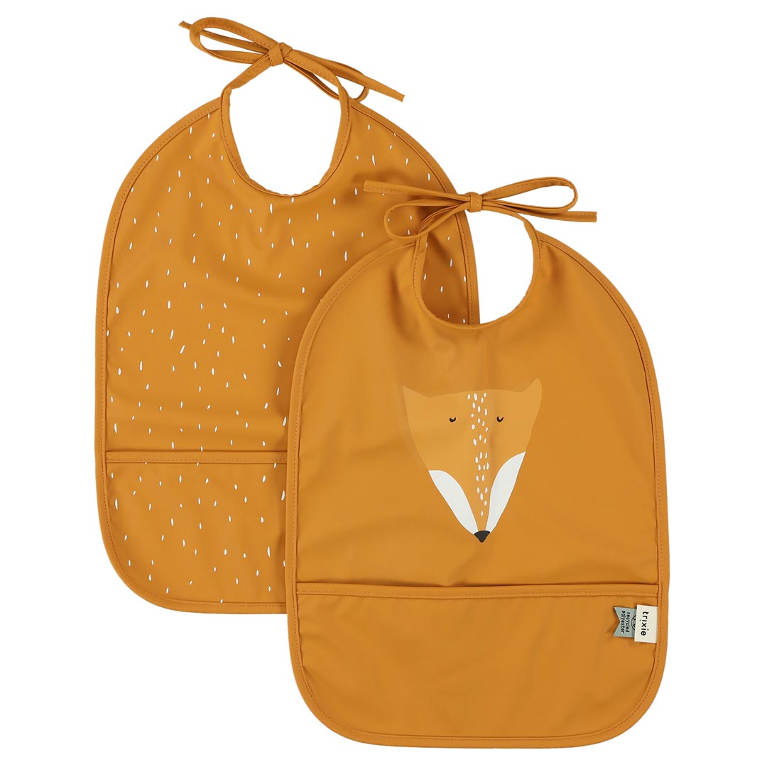 (Pre-Order) SALE Trixie Water-repellent bibs, 2-pack - Mr. Fox